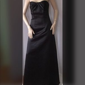 B2 Black Satin Gown